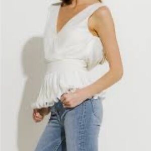 Endless Rose White V-Neck Blouse